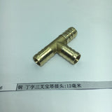 Max Brass Thread T Shaped Equal Tee Connectors Adapters 12mm