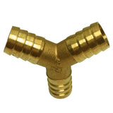 Max Brass Male Thread Y Shaped Equal Tee Connectors Adapters  19mm