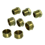 Max Male Thread Pipe Connector Plug Brass Hose Fitting Male Pipe Repair 9.5mm