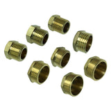 Max Male Thread Pipe Connector Plug Brass Hose Fitting Male Pipe Repair 9.5mm