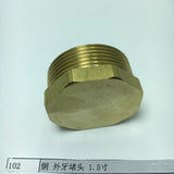 Max Male Thread Pipe Connector Plug Brass Hose Fitting Male Pipe Repair 46mm