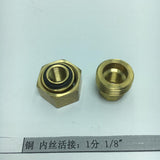 Max Thread Female Hex Union Brass Coupling Fitting  9.5mm