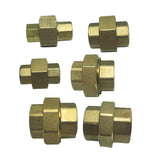 Max Thread Female Hex Union Brass Coupling Fitting  9.5mm