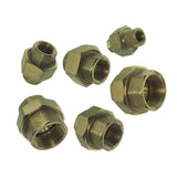 Max Thread Female Hex Union Brass Coupling Fitting  9.5mm