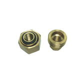 Max Thread Female Hex Union Brass Coupling Fitting  9.5mm
