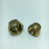 Max Thread Female Hex Union Brass Coupling Fitting  12.5mm