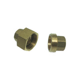 Max Thread Female Hex Union Brass Coupling Fitting  12.5mm