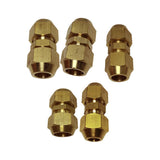 Max Brass Male Adapter Connector Thread Fittings Tube Fitting, Union φ6×φ6mm