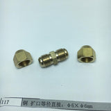 Max Brass Male Adapter Connector Thread Fittings Tube Fitting, Union φ6×φ6mm