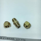 Max Brass Male Adapter Connector Thread Fittings Tube Fitting, Union φ6×φ6mm