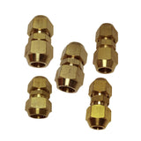 Max Brass Male Adapter Connector Thread Fittings Tube Fitting, Union φ6×φ6mm