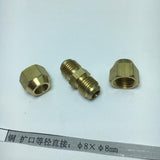 Max Brass Male Adapter Connector Thread Fittings Tube Fitting, Union φ8×φ8mm