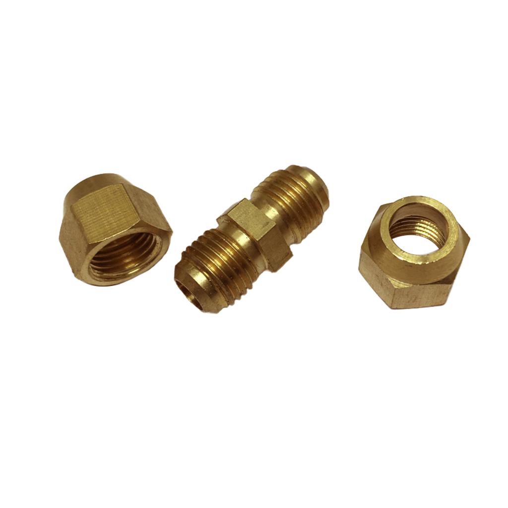 Max Brass Male Adapter Connector Thread Fittings Tube Fitting, Union φ8×φ8mm
