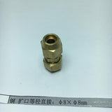 Max Brass Male Adapter Connector Thread Fittings Tube Fitting, Union φ8×φ8mm