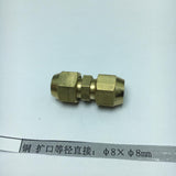 Max Brass Male Adapter Connector Thread Fittings Tube Fitting, Union φ8×φ8mm