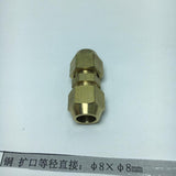 Max Brass Male Adapter Connector Thread Fittings Tube Fitting, Union φ8×φ8mm