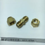 Max Brass Male Adapter Connector Thread Fittings Tube Fitting, Union φ8×φ8mm