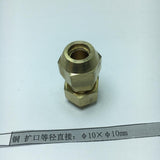 Max Brass Male Adapter Connector Thread Fittings Tube Fitting, Union φ10×φ10mm