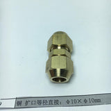 Max Brass Male Adapter Connector Thread Fittings Tube Fitting, Union φ10×φ10mm