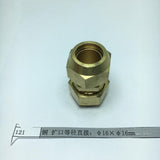 Max Brass Male Adapter Connector Thread Fittings Tube Fitting, Union φ16×φ16mm