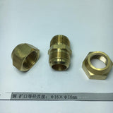 Max Brass Male Adapter Connector Thread Fittings Tube Fitting, Union φ16×φ16mm