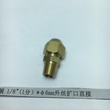 Max Brass 1/8" Male Adapter Connector Thread Fittings Tube with Flaring φ6mm