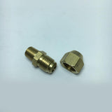 Max Brass 1/8" Male Adapter Connector Thread Fittings Tube with Flaring φ6mm