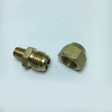 Max Brass 1/8" Male Adapter Connector Thread Fittings Tube with Flaring φ10mm