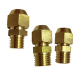 Max Brass 1/4" Male Adapter Connector Thread Fittings Tube with Flaring φ6mm