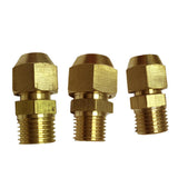 Max Brass 1/4" Male Adapter Connector Thread Fittings Tube with Flaring φ6mm