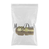Max Brass 1/4" Male Adapter Connector Thread Fittings Tube with Flaring φ6mm