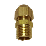 Max Brass 1/4" Male Adapter Connector Thread Fittings Tube with Flaring φ6mm