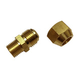 Max Brass 1/4" Male Adapter Connector Thread Fittings Tube with Flaring φ10mm