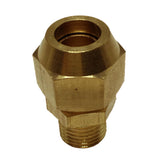 Max Brass 1/4" Male Adapter Connector Thread Fittings Tube with Flaring φ10mm