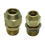 Max Brass 3/8" Male Adapter Connector Thread Fittings Tube with Flaring φ8mm