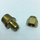 Max Brass 3/8" Male Adapter Connector Thread Fittings Tube with Flaring φ8mm