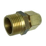 Max Brass 3/8" Male Adapter Connector Thread Fittings Tube with Flaring φ8mm