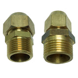 Max Brass 3/8" Male Adapter Connector Thread Fittings Tube with Flaring φ8mm