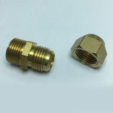 Max Brass 3/8" Male Adapter Connector Thread Fittings Tube with Flaring φ10mm