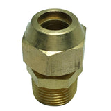 Max Brass 3/8" Male Adapter Connector Thread Fittings Tube with Flaring φ10mm