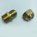 Max Brass 3/8" Male Adapter Connector Thread Fittings Tube with Flaring φ10mm