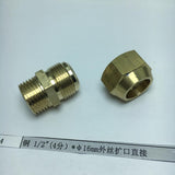 Max Brass 1/2" Male Adapter Connector Thread Fittings Tube Fitting φ16mm