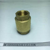 Max Brass Internal and External Filaments Vertical One Way Check Valve DN20