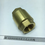 Max Brass Internal and External Filaments Vertical One Way Check Valve DN20