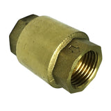Max Brass Internal and External Filaments Vertical One Way Check Valve DN20