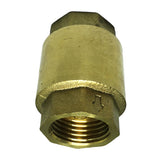 Max Brass Internal and External Filaments Vertical One Way Check Valve DN20