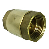 Max Brass Internal and External Filaments Vertical One Way Check Valve DN25
