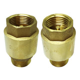 Max Brass Internal and External Filaments Vertical One Way Check Valve DN15