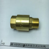 Max Brass Internal and External Filaments Vertical One Way Check Valve DN15