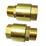 Max Brass Internal and External Filaments Vertical One Way Check Valve DN15